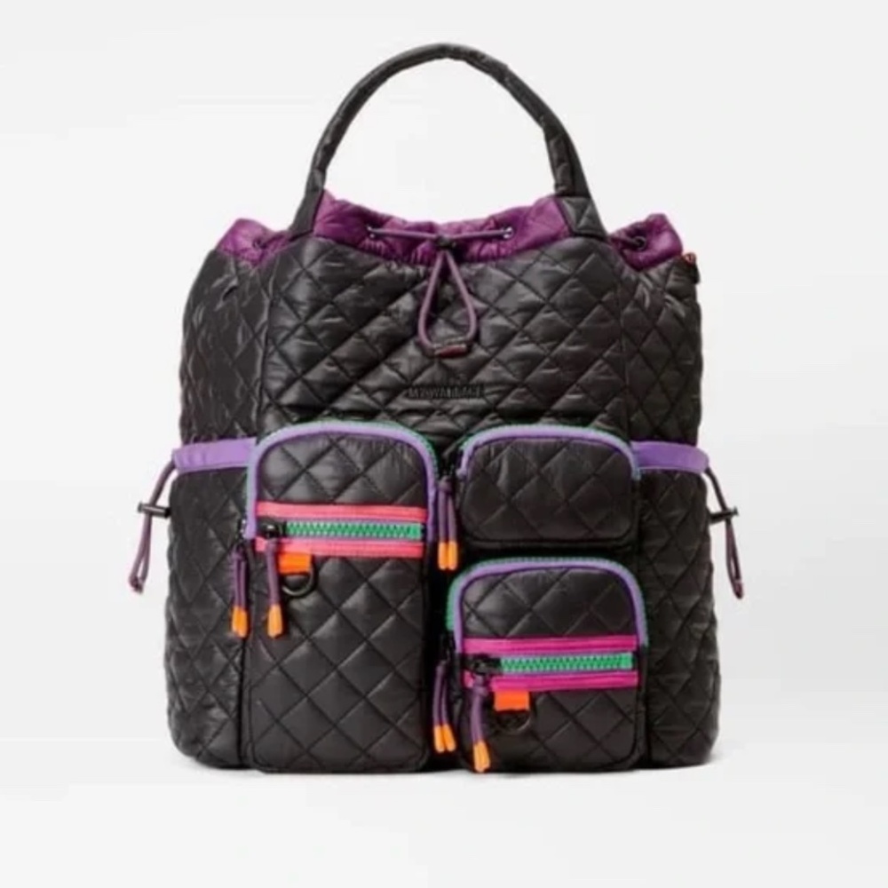 ISO MZ WALLACE METRO CONVERTIBLE BACKPACK - LIMITED EDITION - BLACK/AURA - SOLD